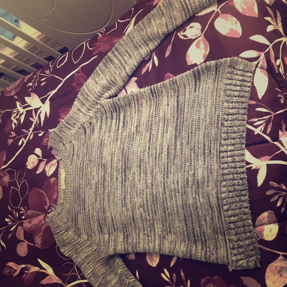 Grey Faded Glory Long Sleeve Sweater